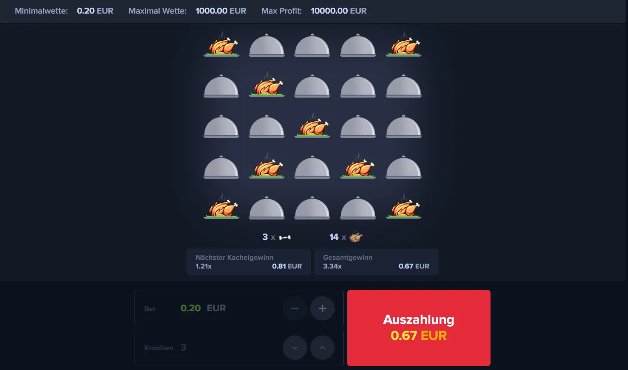 MyStake Chicken Spiel